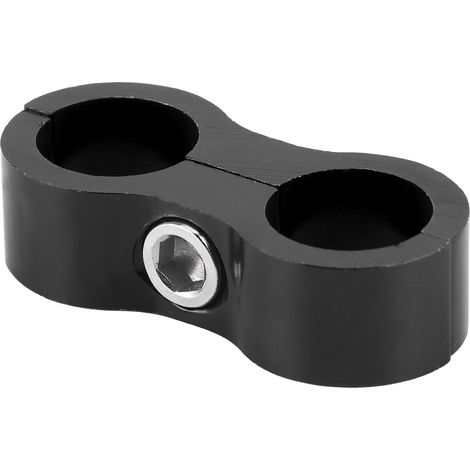 8AN Schlauchtrenner-Klemme aus Aluminiumlegierung, Anschlussadapter, Zubehör für Kraftstoff-/Öl-/Brems-/Benzinleitungen, Schwarz (1/5)