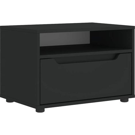 Maison Exclusive - TV-Schrank VISNES Schwarz 60x40x38 cm Holzwerk