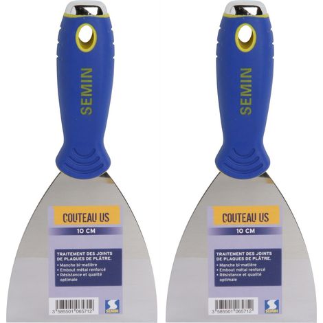 Lot de 2 couteaux US à enduire Semin - 10 cm (1/5)