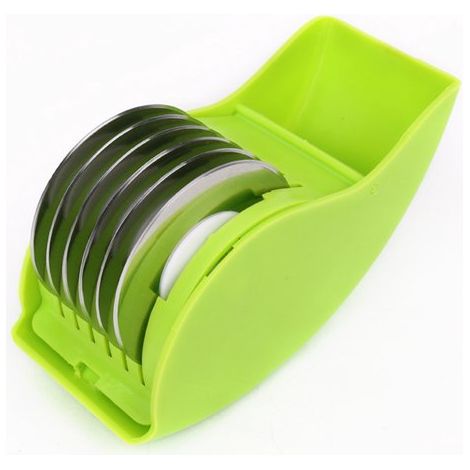 Cortador de verduras, Rodillo para hierbas con 6 cuchillas, Picador manual, Acero inoxidable, Afilado, desmontable y lavable, 1 unidad (1/5)