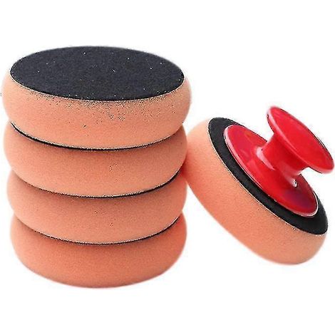 Lot de 6 tampons de polissage pour le lavage et le lustrage de voiture, éponges et chiffons de nettoyage en microfibre Shibaod (1/5)