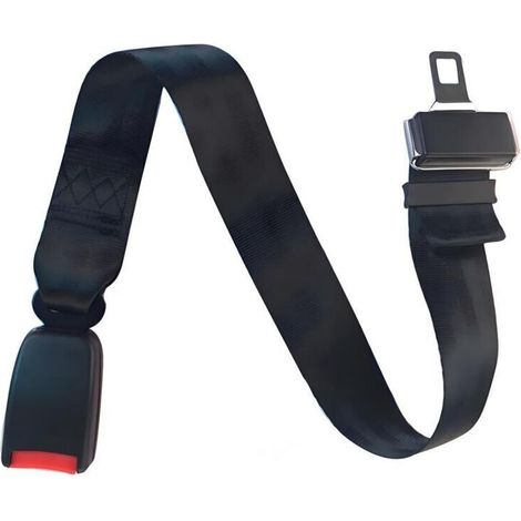 Extension de ceinture de sécurité 25-80cm - réglable - Sûre et Pratique pour Véhicules et Transport d'Objets
