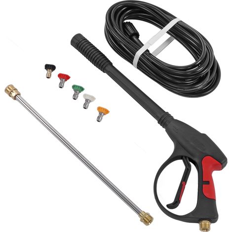Nettoyeur haute pression portable pour voiture 4000 PSI avec lance d'extension et 5 embouts. (1/5)