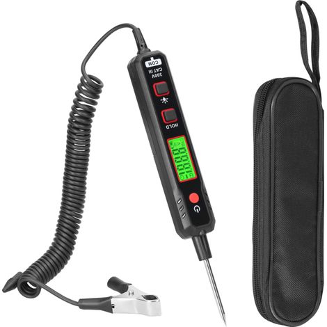 Stylo détecteur de tension avec rétroéclairage 0,8-100 V, écran LCD pour voiture, lampe torche, sensibilité de maintien des données (1/5)
