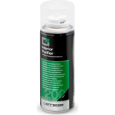 ERRECOM Interior Purifier, Trattamento igienizzante climatizzatore Auto e abitacolo, fragranza Menta, 200 mL