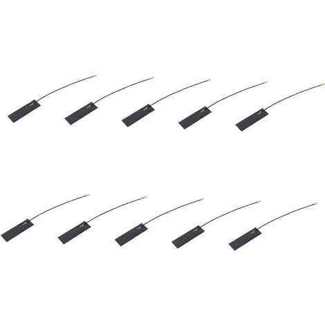 10er-Set flexible Antennenstreifen mit integrierter FPC-Antenne (824960 MHz, RG1.13-Draht, rückseitig selbstklebend) für Nbiot-Module