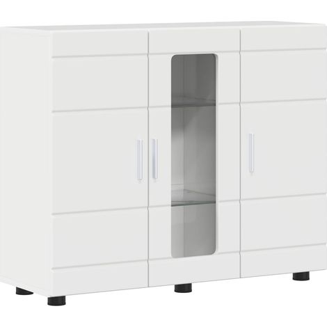 Maison Exclusive - Armadio in Legno Bianco Lucido 88,5 x 30,5 x 73 cm
