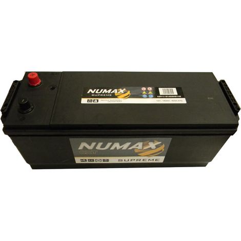 Numax – Batterie de démarrage poids lourds et agricoles XS612 – 12V 140Ah – Intensité de démarrage 800A – Dimensions 513 x 189 x 223mm (1/2)