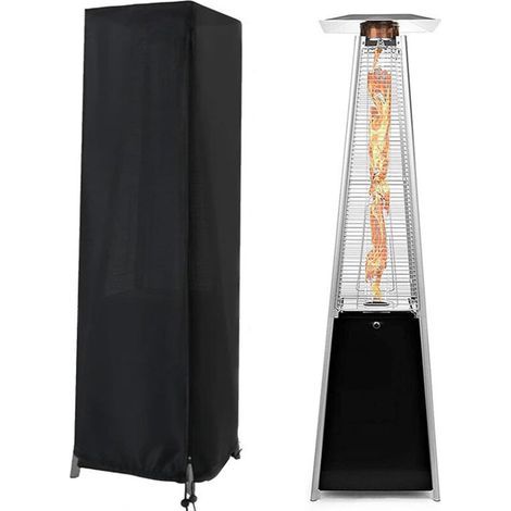Housse de protection contre les intempéries ,avec fermeture éclair , housse de chauffage de patio, indéchirable, 210D, imperméable, coupe-vent,pour chauffage de terrasse et sac de frappe debout (1/4)