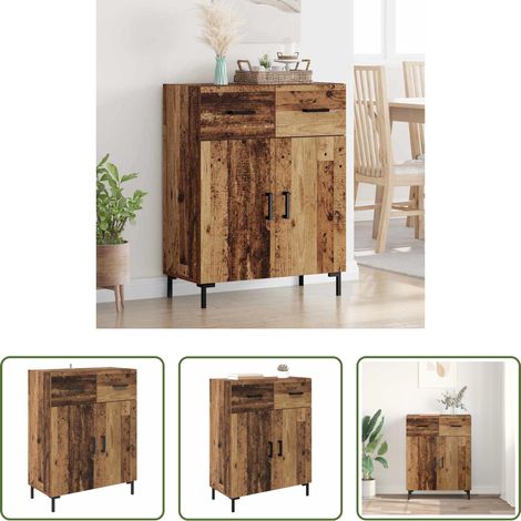 Altholzsideboard - Sideboard Altholz 69,5 x 34 x 90 cm Holzwerkstoff (1/5)