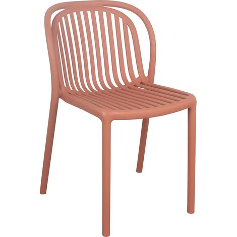 Chaise de terrasse terracotta
