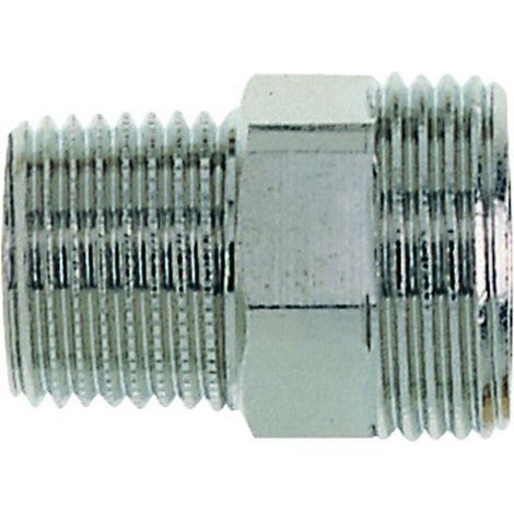 HEIMEIER Racor de conexión Latón niquelado, R 1/2 x G 3/4 AG, Longitud 26mm, 1321-12.083
