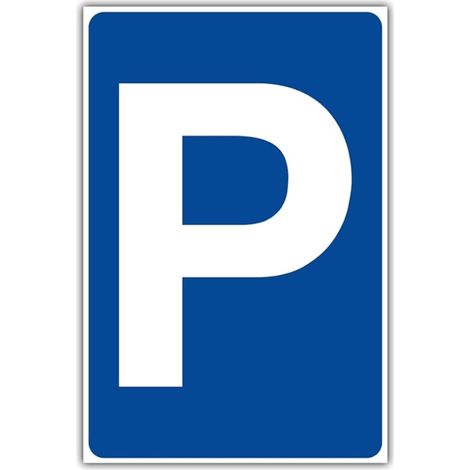 Parking Sign Aluminium Dibond 200 x 300 mm Thickness 3 mm (1/2)