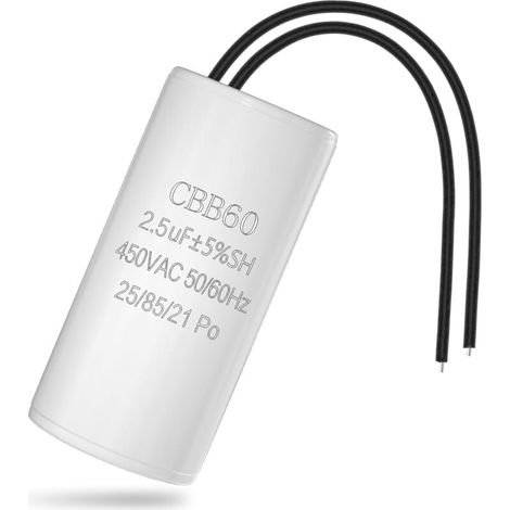 CBB60 Condensateur 2.5uF 450V Condensateurs de Démarrage de Moteur (1/4)