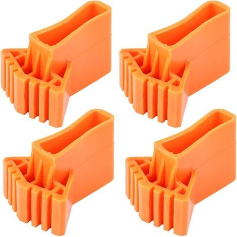 Lot de 4 patins antidérapants pour échelle, échelle, en caoutchouc, échelles, coussins, échelles, échelles de construction, échelles télescopiques, échelles à chevrons (1/5)