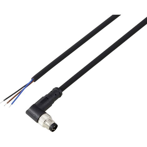 TRU COMPONENTS TC-13751848 Anschlussleitung M8 x 1 Stecker, gewinkelt 2 m Polzahl Sensoren: 3 1 St.