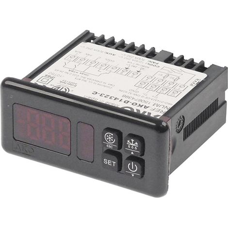 Controlador Digital AKO-D14323  230V  3 Relés (16A+8A+8A)  Rango -50/+99.9ºC  Termostato Completo para Congelación