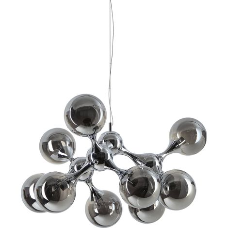 Ideal Lux Sospensione Moderna NODI 9 luci E14 dimmerabile cromo metallo vetro