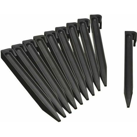 Nature Gartenanker schwarz Packung mit 10 robusten Ankern