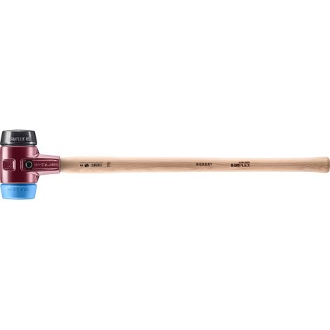 HALDER SIMPLEX Vorschlaghammer Ø 80 mm Gummi / TPE-soft blau mit Tempergussgehäuse (1/5)