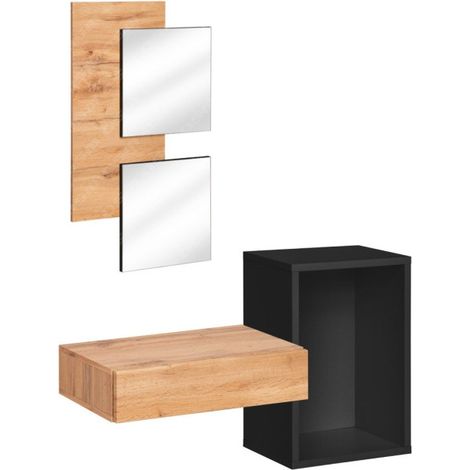 Ensemble Meubles Dressing Design "Easy" 170 cm Noir (1/5)