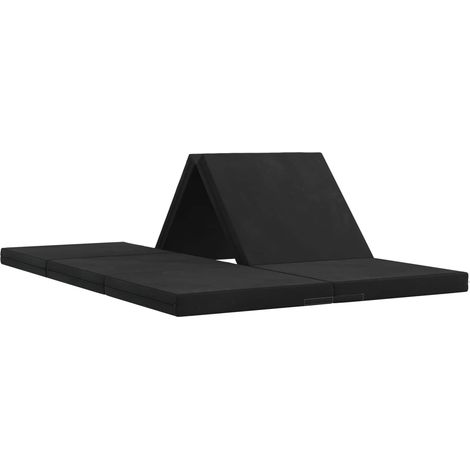 Foldable Sofa Bed 140 x 67 x 45 cm Black vidaXL