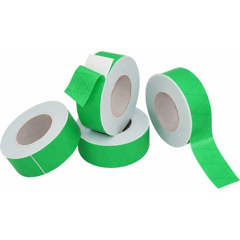 5 x Aquagart Nastro adesivo per film barriera al vapore con rinforzo in rete 25 m x 50 mm verde (1/5)