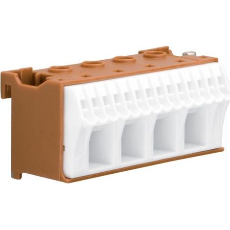 Bornier phase sans vis 14x4mm2 + 4x25mm2 HAGER KN18P (1/3)