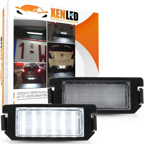 2x Éclairages plaque LED Kia RIO / SOUL / PICANTO - Hyundai i20 Veloster - Plaque d'immatriculation LED (1/5)