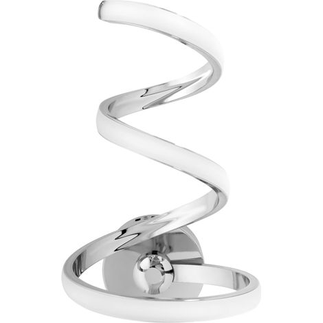 APPLIQUE da PARETE APP831-W SPRING UP CROMO LED SPIRALE 1-PUNTI LUCE 18 W 17X30CM
