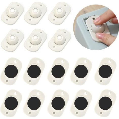 16 pièces, mini roulettes auto-adhésives, mini roulettes en plastique, poulie à billes pivotante à 360° en nylon, adaptées aux boîtes de rangement et aux petits meubles (1/5)