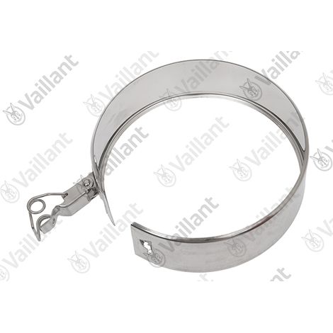 VAILLANT Collier, 125 x 39 (inox) Système 80/125 PP, système de façade Vaillant-Nr. , 0020059481