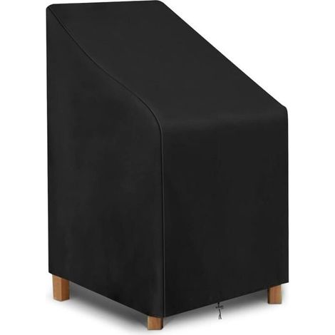 Housse de Chaise de Jardin, Housse de Protection pour chaises empilables, imperméable Tissu Oxford Housse(64 x 64 x 120 cm) (1/4)