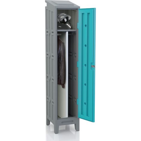 PROVOST - Armoire vestiaire PEHD turquoise - Industrie salissante