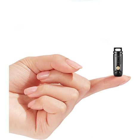 Mini lampe de poche LED – Super Lumineuse Forte Lumière Porte-clés en Acier Inoxydable Portable Micro Lampe de Poche Étanche pour un usage quotidien et extérieur