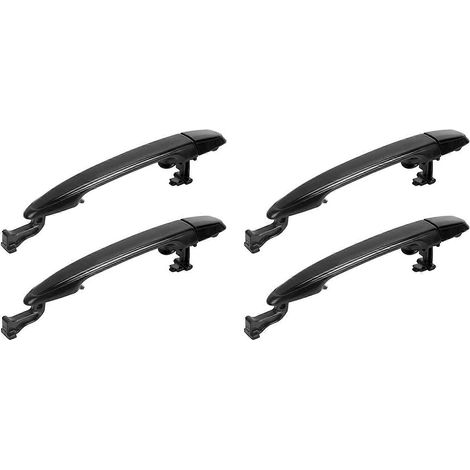 4 manijas de puerta traseras exteriores para Toyota Sienna 2004-2010 69213-08020 69227-08040 Negro (1/5)