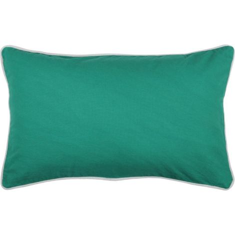 Cuscino DUO 30x50 verde smeraldo argento