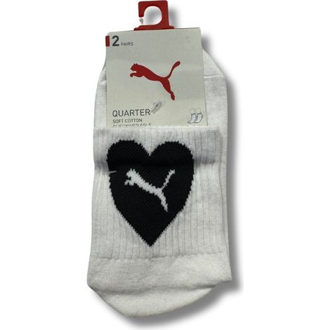 Puma HEART QUARTER 2er-Pack Damensocken 93877202 Größe 35-38