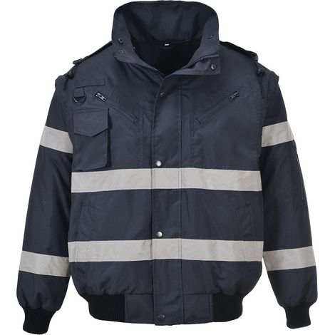 Blouson Bomber Iona 4 en 1 couleur : Marine taille S - PORTWEST