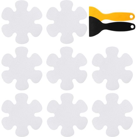 20 autocollants antidérapants pour salle de bain, transparents (1/3)
