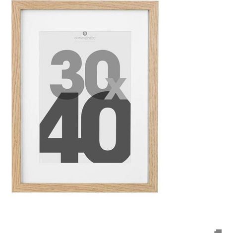 Cadre photo bois "Eva" bois 30x40cm - Atmosphera Créateur d'intérieur (1/5)