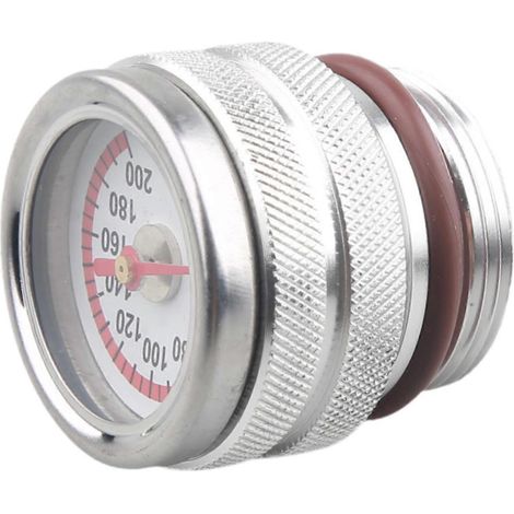 Bouchons de remplissage de rechange en métal haute performance pour jauge de température d'huile 0-200 °C (1/5)
