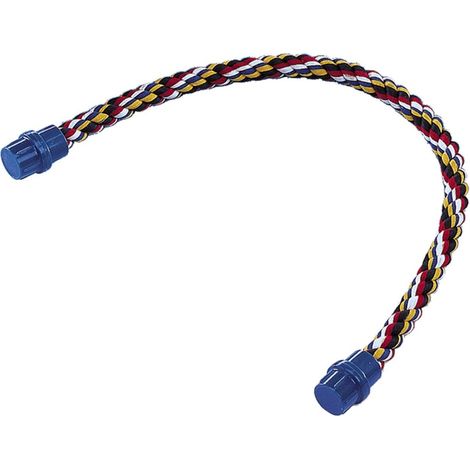1 Corde De Siège En Coton Multicolore 64cm Perchoir Flexible Pour Cage D'Oiseau Moyen