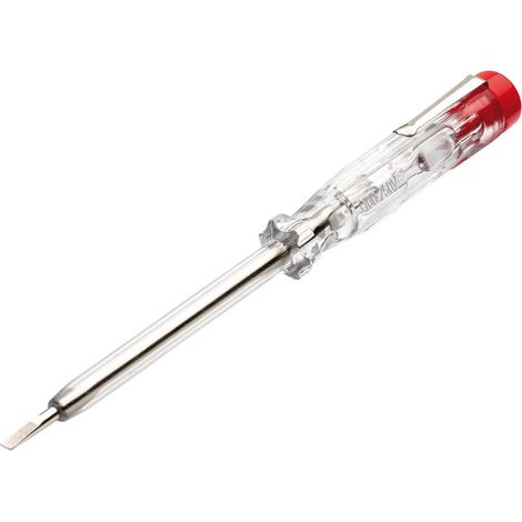 Draper 10202 Mains Tester Screwdriver – 190mm Electrical Testing Tool for Live Wire Detection