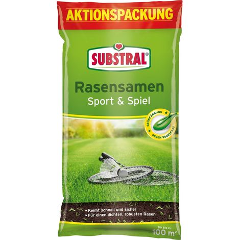 Substral Sport & Spiel Rasensamen 2 kg für 100 m² Rasensamen (1/5)