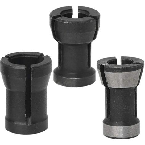3pcs Adaptateur de Mandrin à Pince Collet à Embouts de Routeur Électrique 6mm/6.35mm/8mm Outil à main de Support (1/5)