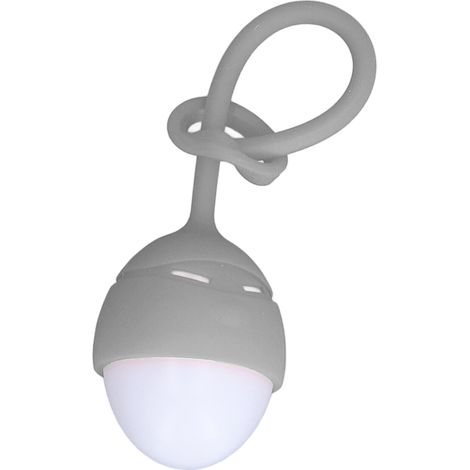 Veilleuse rechargeable USB en silicone, mini lampe de chevet LED portable à lumière blanche, grise (1/5)