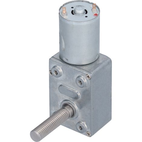 Moteur à vis sans fin JGY370, arbre fileté M8, basse vitesse autobloquant, longueur 33mm, DC 24V (150 tr/min) (1/5)