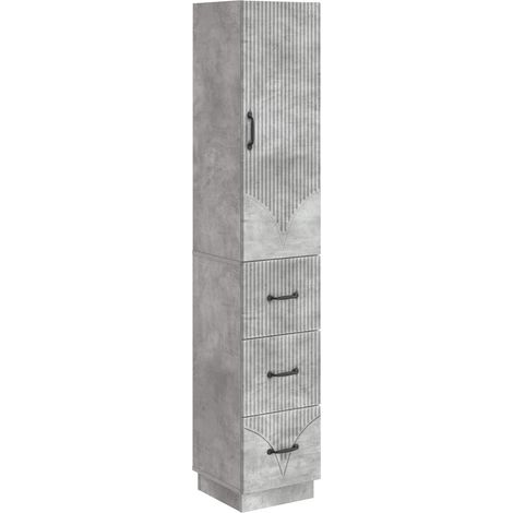 Set di armadi 2 pcs Grigio Cemento 33 x 34,5 x 87 cm vidaXL