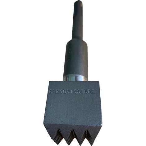 Bocciarda per pietra dura con attacco SDS plus,in acciaio temprato, per martello pneumatico, trapano 3x3 cm